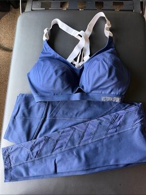 Victoria Sport Navy Blue Wireless Support Sports Bra